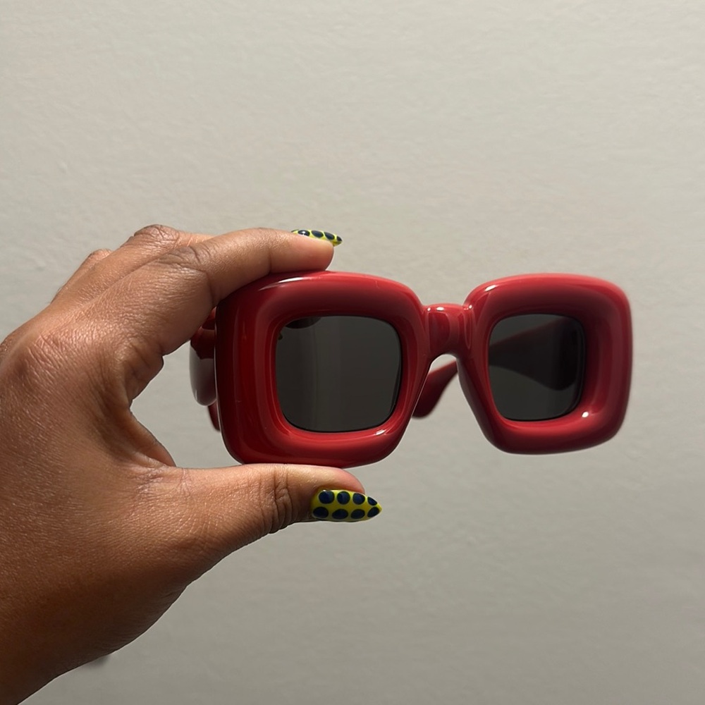 Bold Red LOEWE Square
